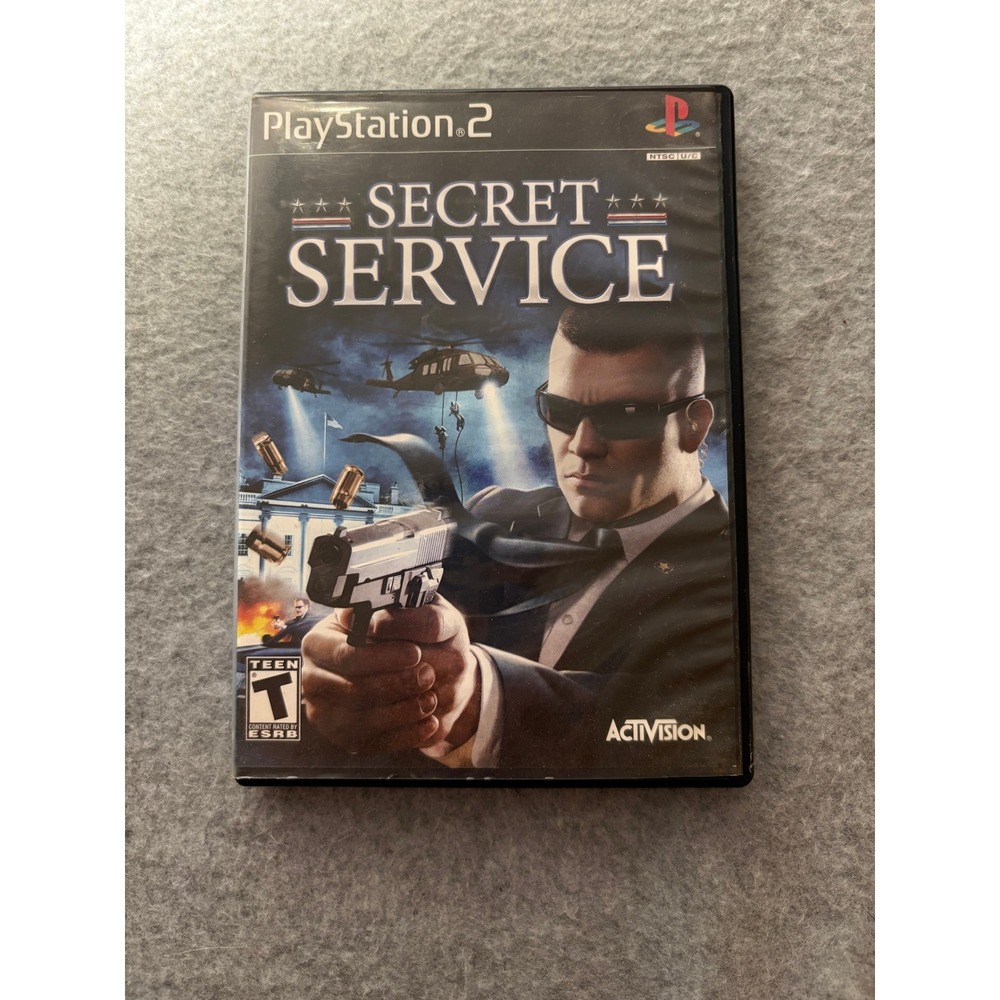 Secret Service Activision Sony PlayStation 2 PS2 Game Complete CIB NTSC U/C